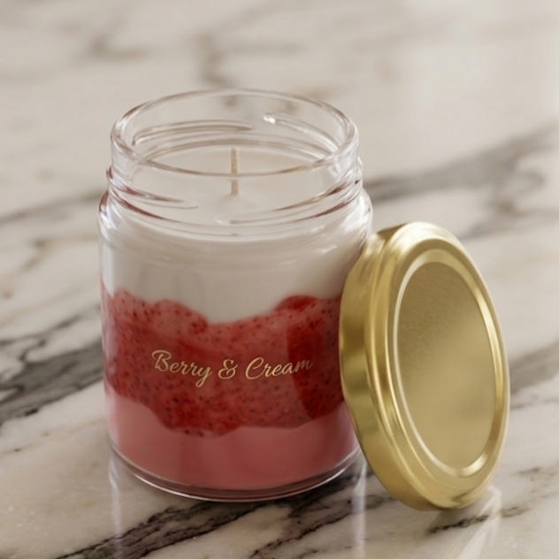 Dual shaded candle 100gm  – Handcrafted scented candle by Shilpo O Soul
